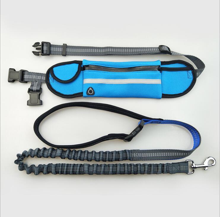 Hands-Free Dog Running Leash with Waist Pocket | Adjustable Jogging Belt for Walking, Running & Training