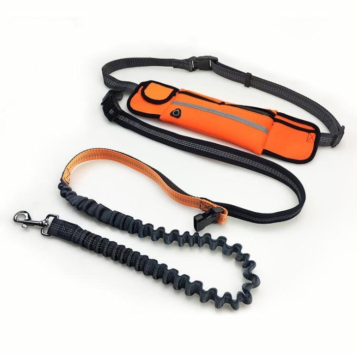 Hands-Free Dog Running Leash with Waist Pocket | Adjustable Jogging Belt for Walking, Running & Training