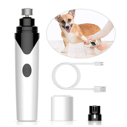 Electric Pet Nail Grinder – Low Noise, Rechargeable & Painless Nail Trimmer
