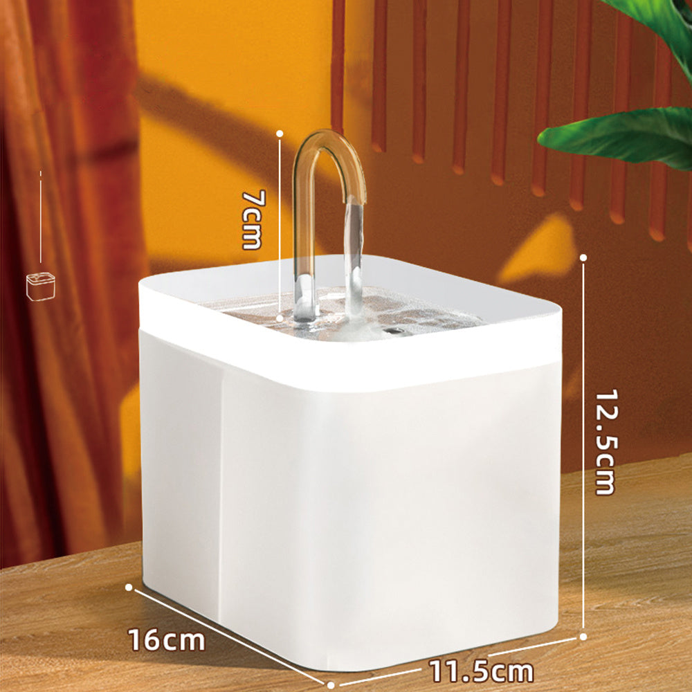 Automatic Cat Water Fountain Auto Filter USB