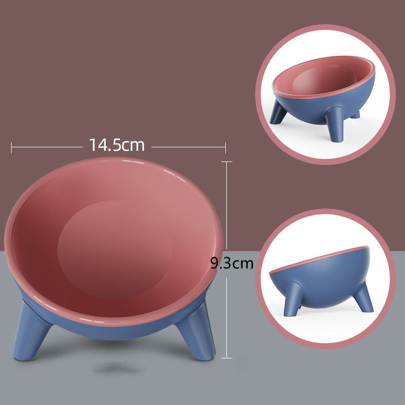 Cat Dog Bowl With Stand Pet Feeding Food