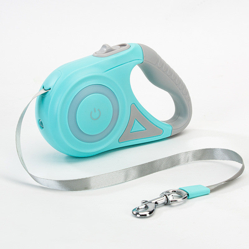 Retractable Dog Leash with Adjustable Collar – Heavy Duty Pet Walking Lead for Small, Medium & Large Dogs