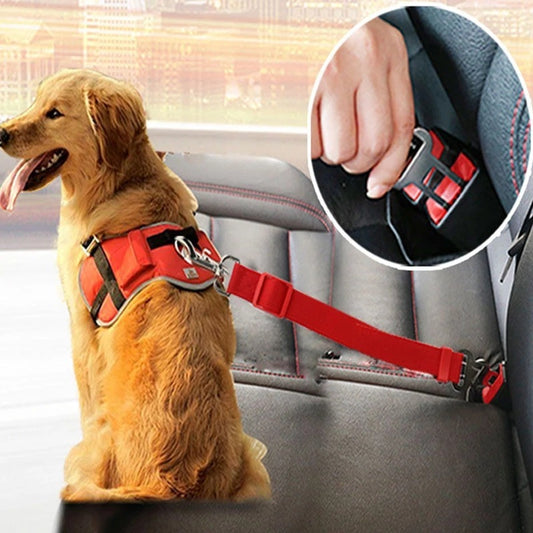 Adjustable Pet Car Seat Belt for Dogs & Cats – Safety Seat Harness for Vehicles