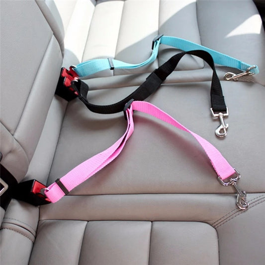 Adjustable Pet Car Seat Belt for Dogs & Cats – Safety Seat Harness for Vehicles