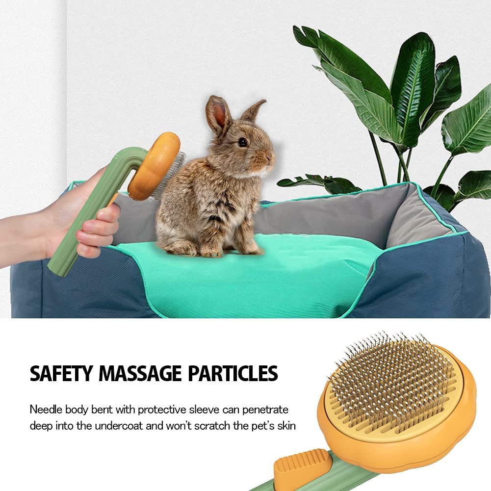 Pet Pumpkin Brush, Pet Grooming Self Cleaning