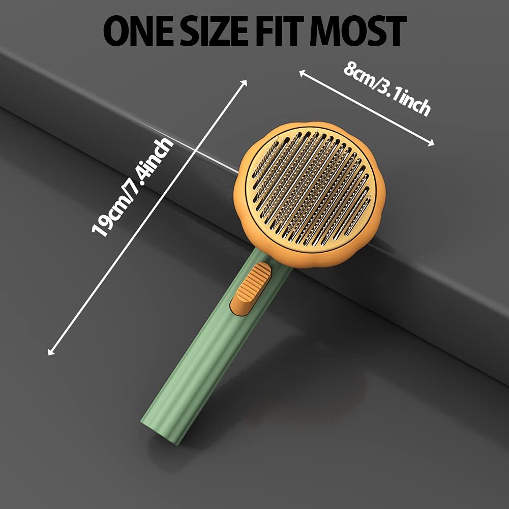 Pet Pumpkin Brush, Pet Grooming Self Cleaning