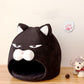 Cat House Bed with Litter Mat – Cozy Sleeping Nest for Cats & Kittens, Soft Washable Pet Bed