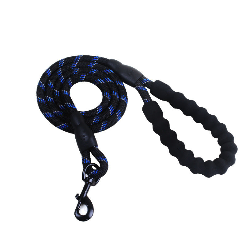 Reflective Nylon Dog Leash – Durable Pet Walking Rope for Small, Medium & Large Dogs