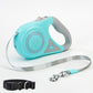 Retractable Dog Leash with Adjustable Collar – Heavy Duty Pet Walking Lead for Small, Medium & Large Dogs