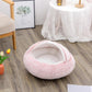 2 In 1 Dog And Cat Bed Pet Winter Bed Round