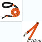 Reflective Nylon Dog Leash – Durable Pet Walking Rope for Small, Medium & Large Dogs