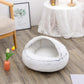 2 In 1 Dog And Cat Bed Pet Winter Bed Round