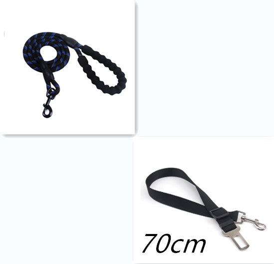 Reflective Nylon Dog Leash – Durable Pet Walking Rope for Small, Medium & Large Dogs