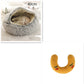 2 In 1 Dog And Cat Bed Pet Winter Bed Round