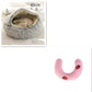 2 In 1 Dog And Cat Bed Pet Winter Bed Round