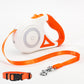 Retractable Dog Leash with Adjustable Collar – Heavy Duty Pet Walking Lead for Small, Medium & Large Dogs